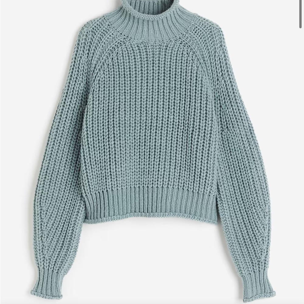 Cozy Blue Knit Sweater